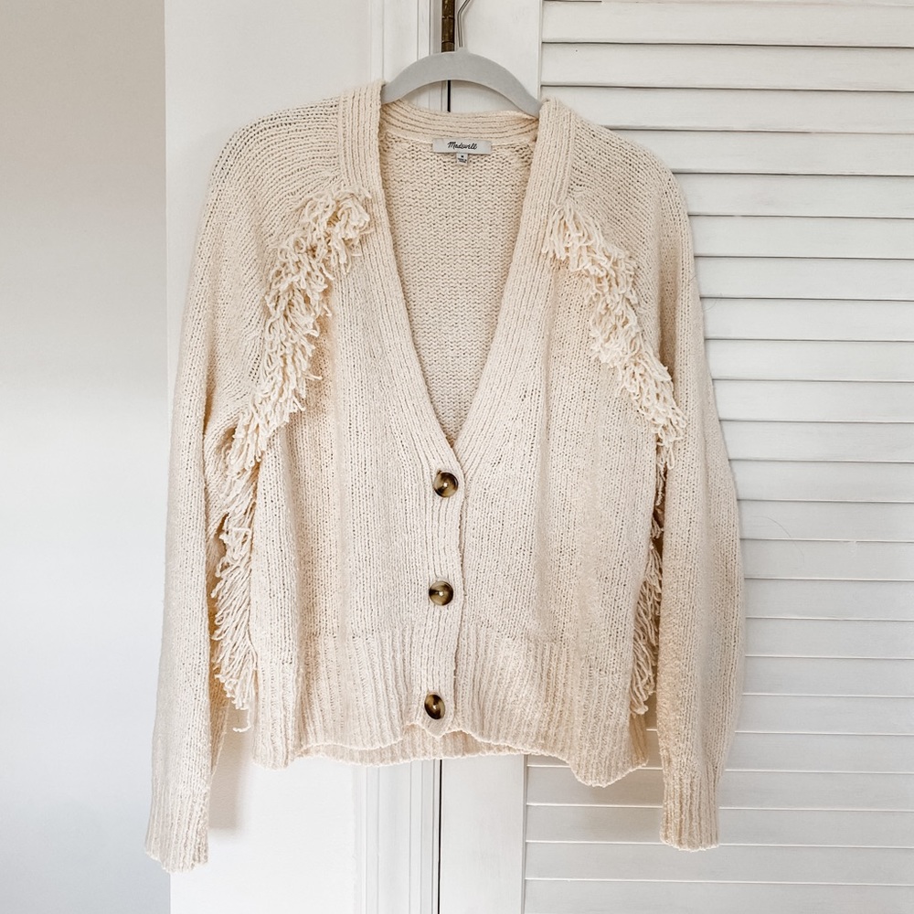Madewell Chatterton Fringe Cardigan